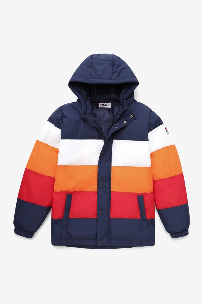 Fila Giovanni Puffa Multicolor Jacket Mens - NZ 94720-PXBT